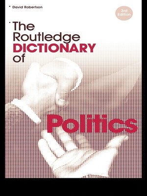 cover image of The Routledge Dictionary of Politics